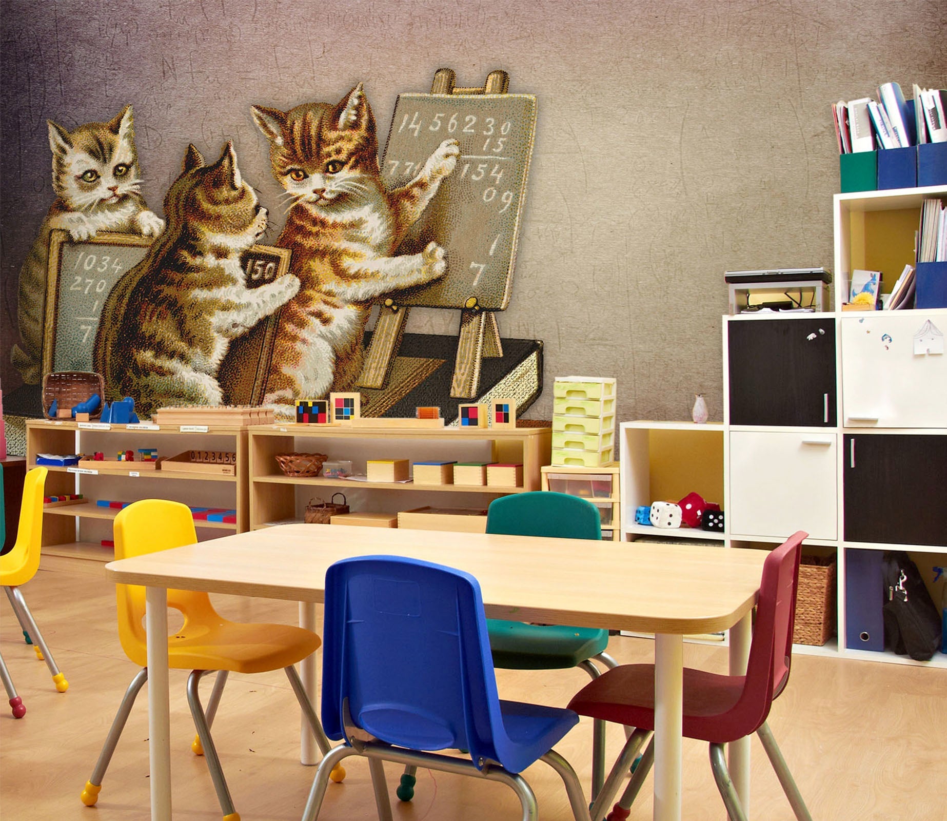3D cats trying to teach 41 Wall Murals Wallpaper AJ Wallpaper 2 