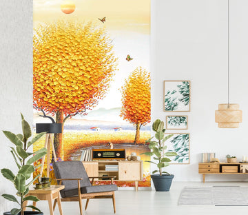 3D Golden Forest 1873 Wall Murals Wallpaper AJ Wallpaper 2 