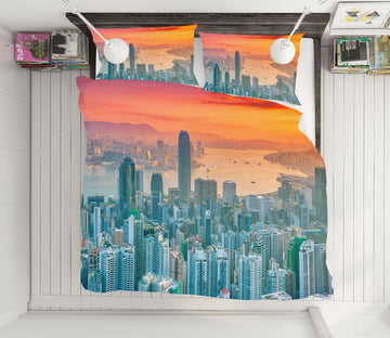 3D Tall Building 2135 Marco Carmassi Bedding Bed Pillowcases Quilt Quiet Covers AJ Creativity Home 