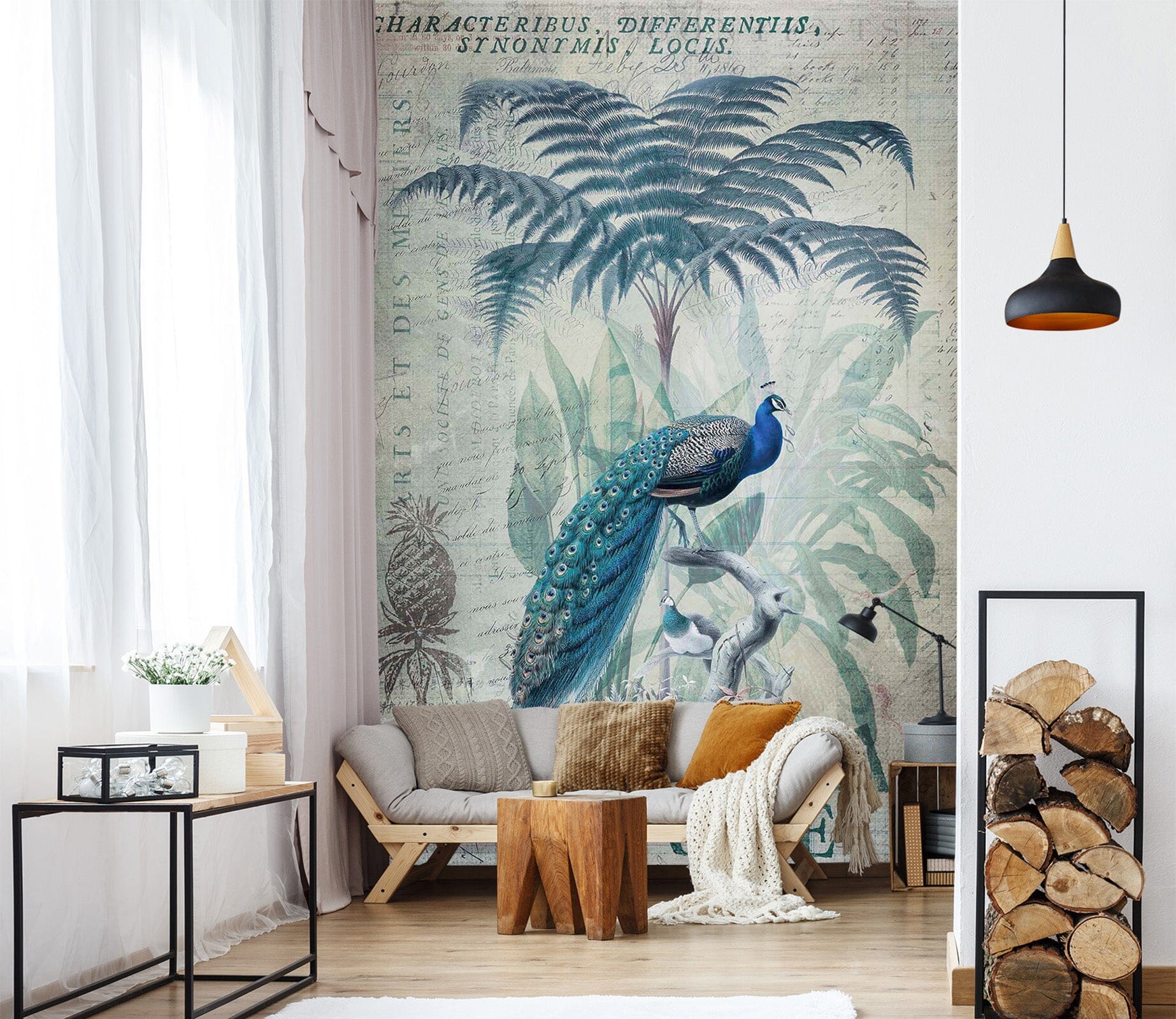 3D Forest Peacock 1027 Andrea haase Wall Mural Wall Murals Wallpaper AJ Wallpaper 2 