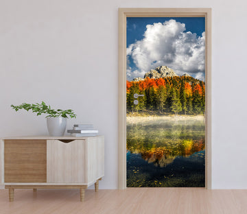 3D Forest Lake 119226 Marco Carmassi Door Mural