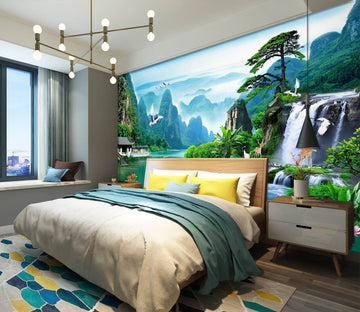 3D Alpine Forest 1463 Wall Murals Wallpaper AJ Wallpaper 2 