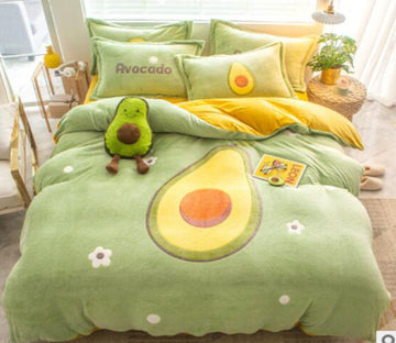 3D Avocado 14186 Bed Pillowcases Quilt
