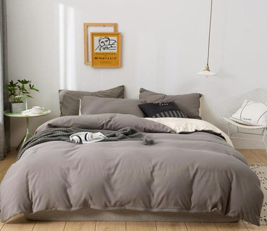 3D Dark Gray 2072 Bed Pillowcases Quilt