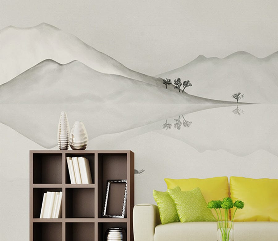 3D Sketch Valley WG185 Wall Murals Wallpaper AJ Wallpaper 2 