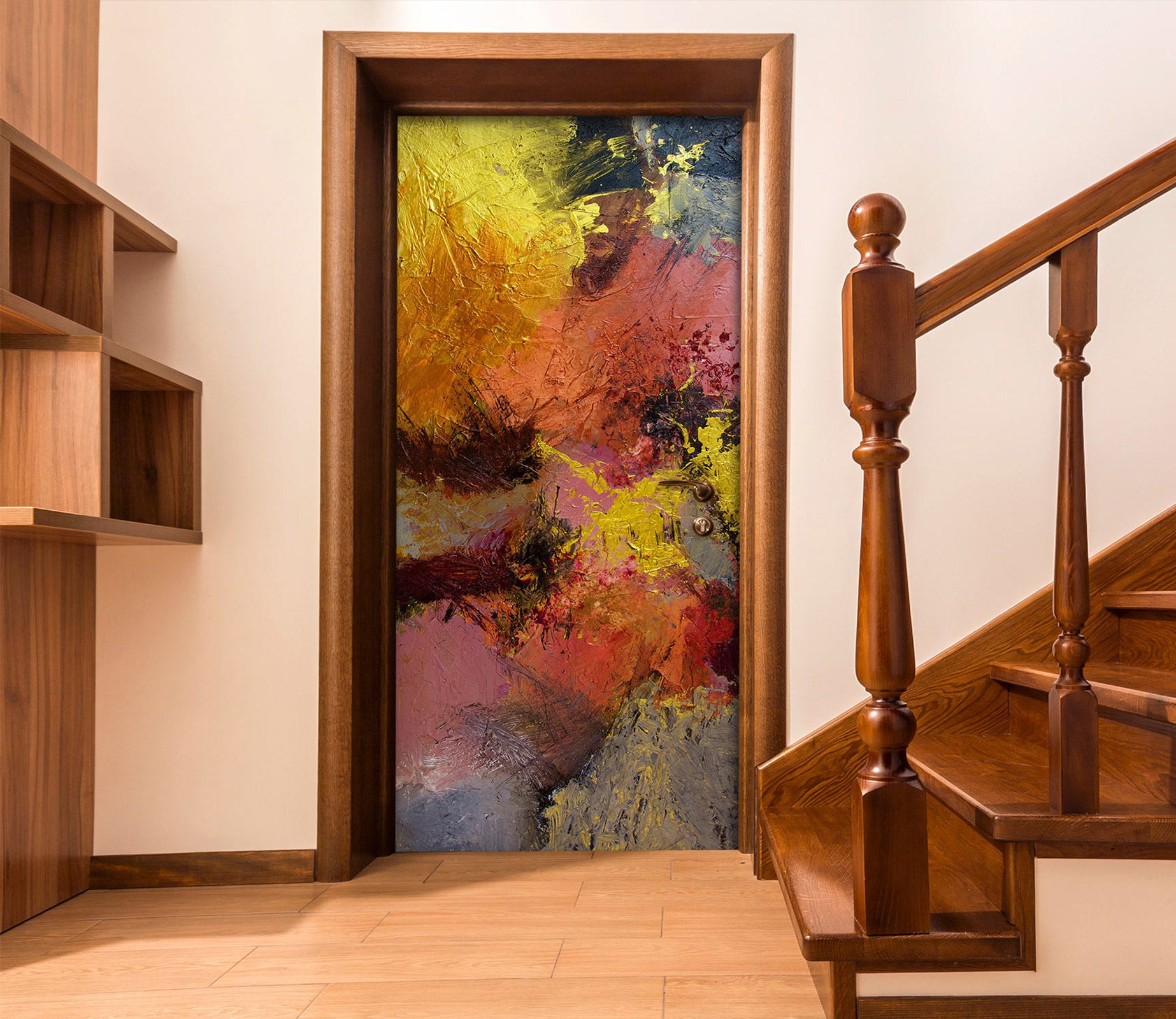 3D Brown Pattern 93140 Allan P. Friedlander Door Mural