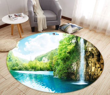 3D Landscape 72207 Round Non Slip Rug Mat