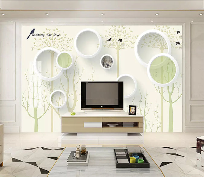 3D Round 1591 Wall Murals Wallpaper AJ Wallpaper 2 