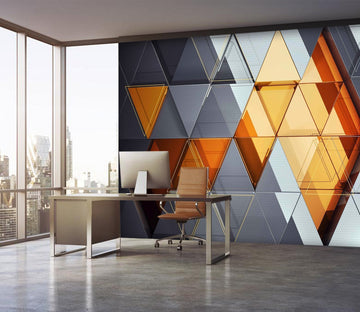 3D Orange Triangle 27 Wallpaper AJ Wallpaper 