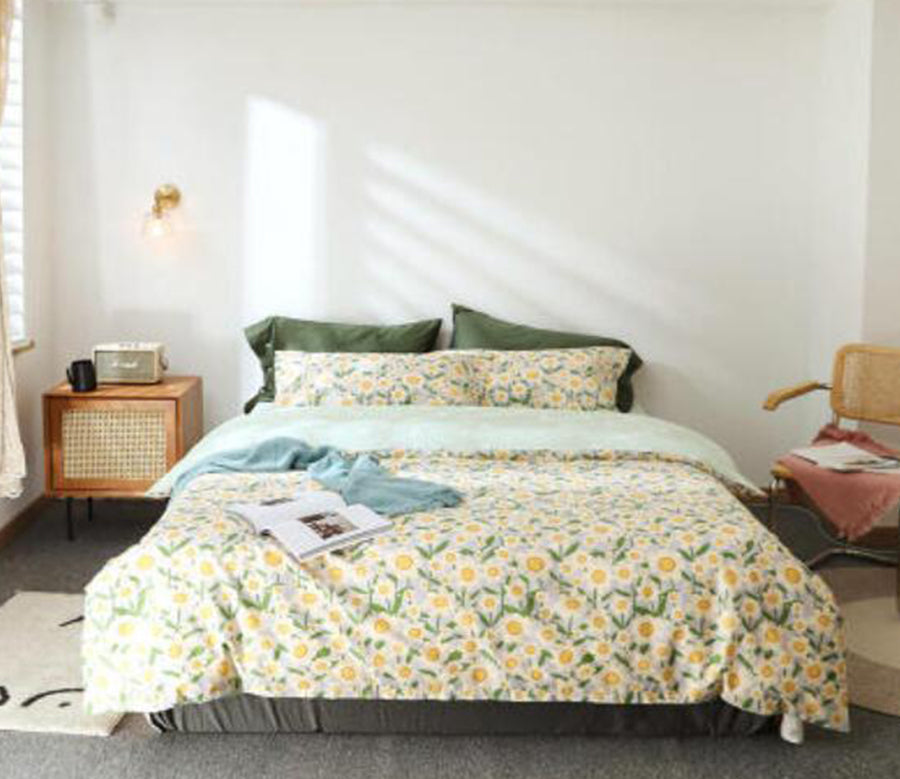 3D Small Daisy Pattern 50038 Bed Pillowcases Quilt