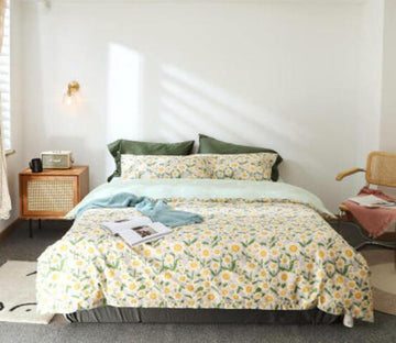 3D Small Daisy Pattern 50038 Bed Pillowcases Quilt
