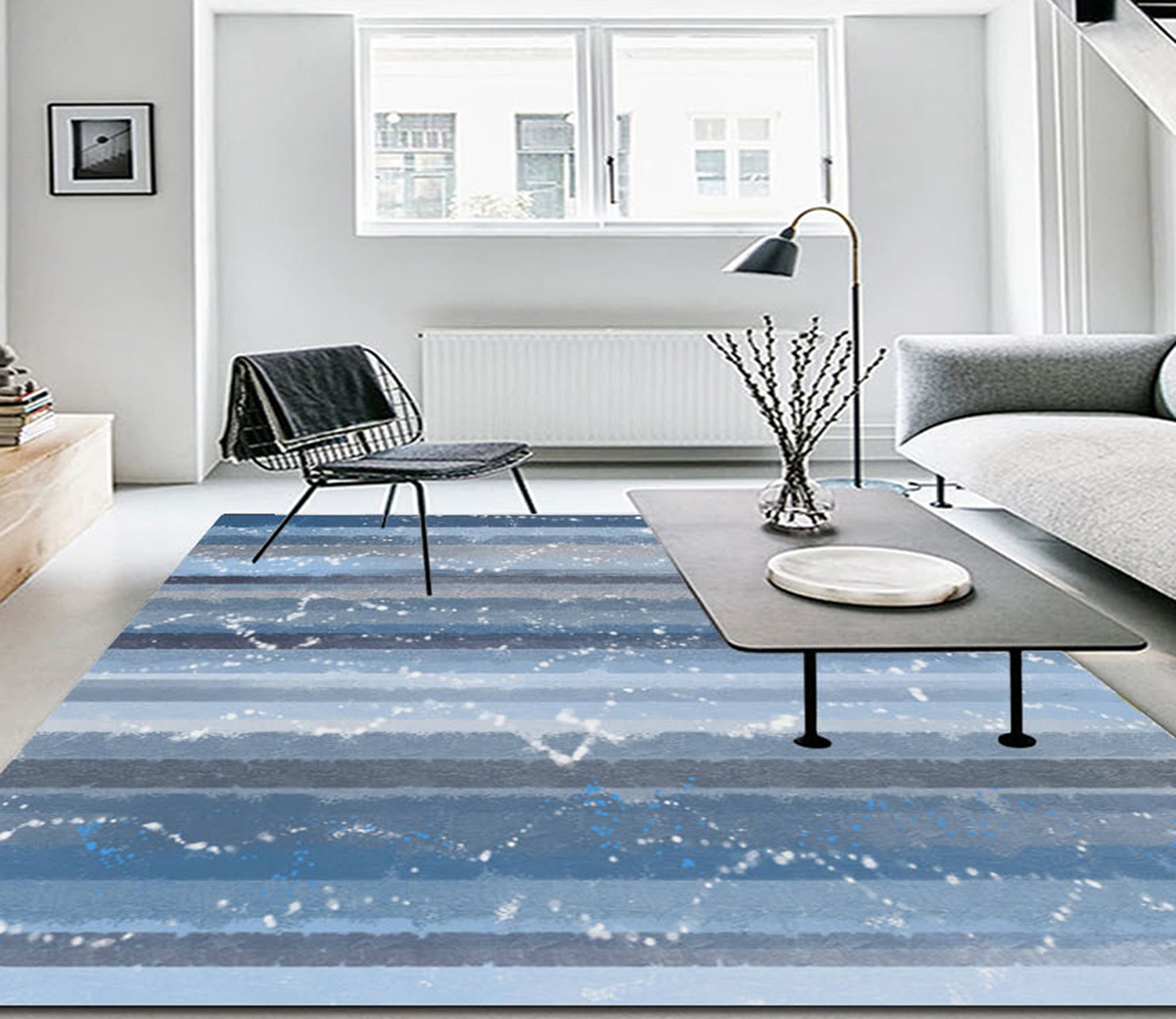 3D Colored Lines WG487 Non Slip Rug Mat Mat AJ Creativity Home 