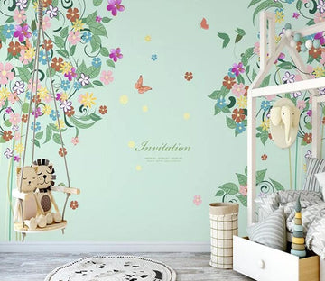 3D Flower Bird 2140 Wall Murals Wallpaper AJ Wallpaper 2 