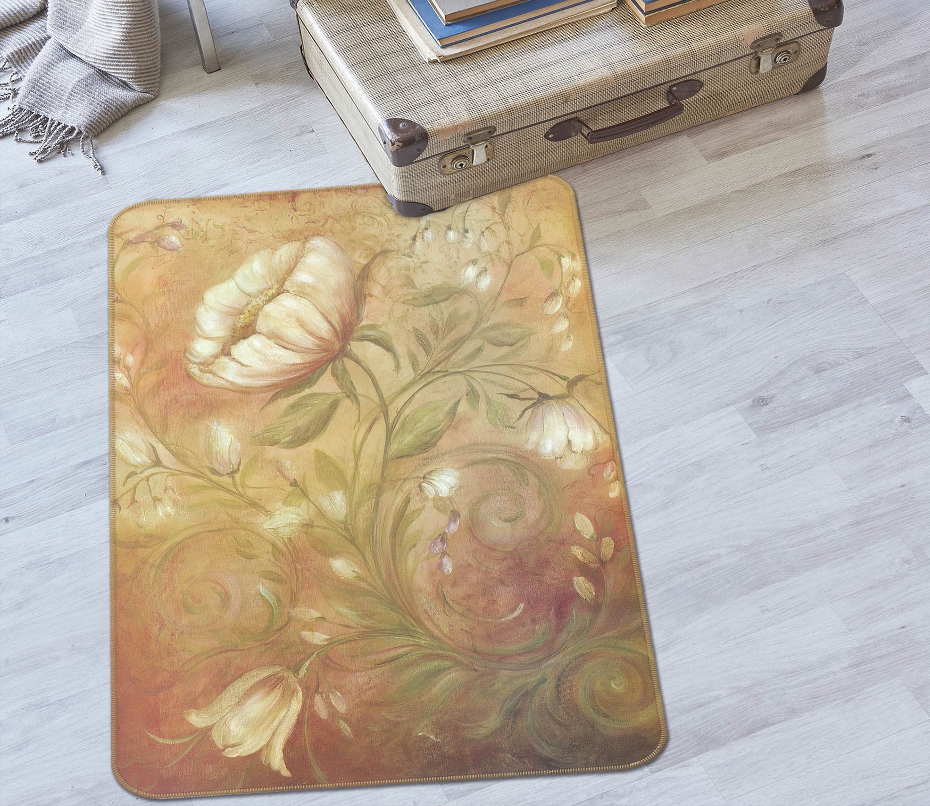 3D Flowers 32192 Non Slip Rug Mat