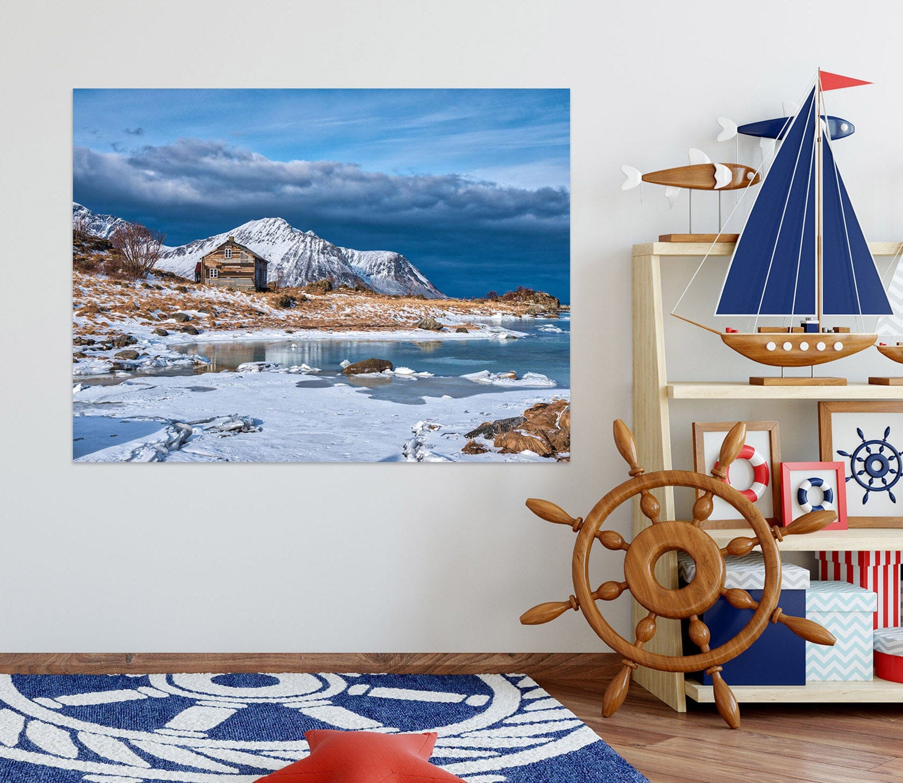 3D Snow Hut 160 Marco Carmassi Wall Sticker Wallpaper AJ Wallpaper 2 