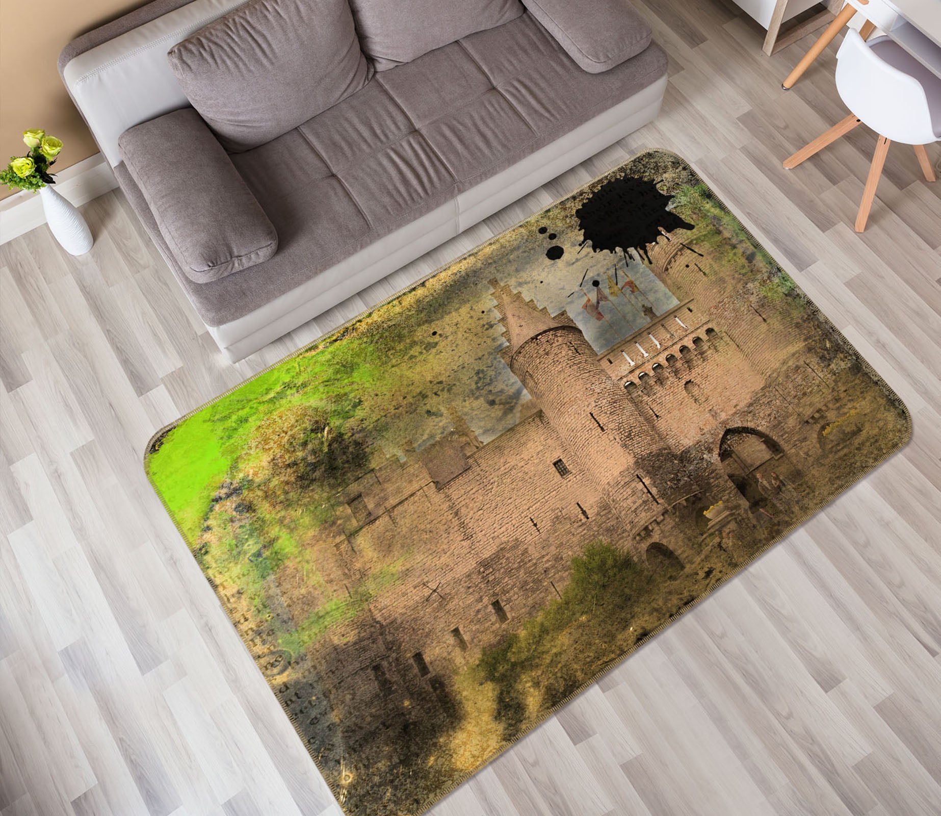 3D Castle 32011 Non Slip Rug Mat