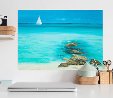 3D Blue Sea 1808 Marina Zotova Wall Sticker