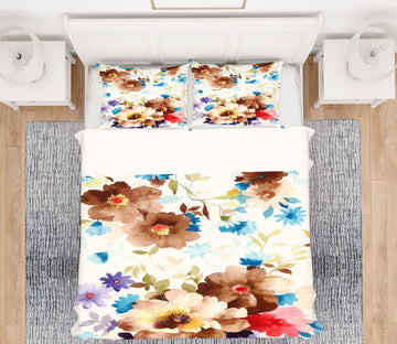 3D Flowers 16178 Bed Pillowcases Quilt