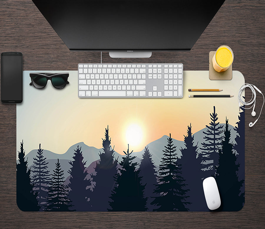 3D Pine Forest 17082 Desk Mat