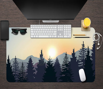 3D Pine Forest 17082 Desk Mat