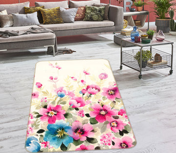 3D Flowers 27058 Non Slip Rug Mat