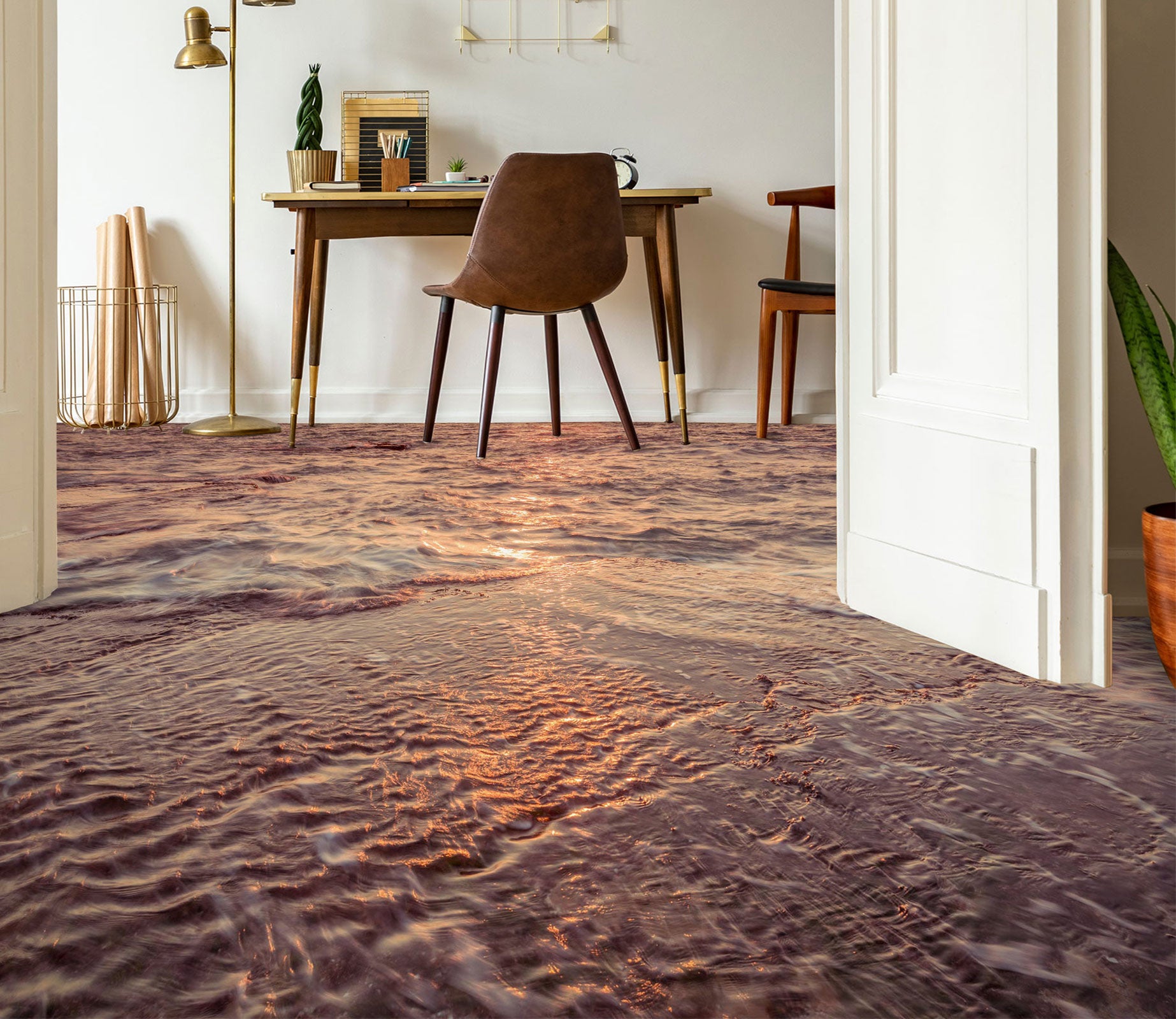 3D Beach 9851 Assaf Frank Floor Mural