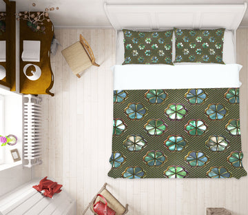 3D Flower Pattern 14068 Bed Pillowcases Quilt