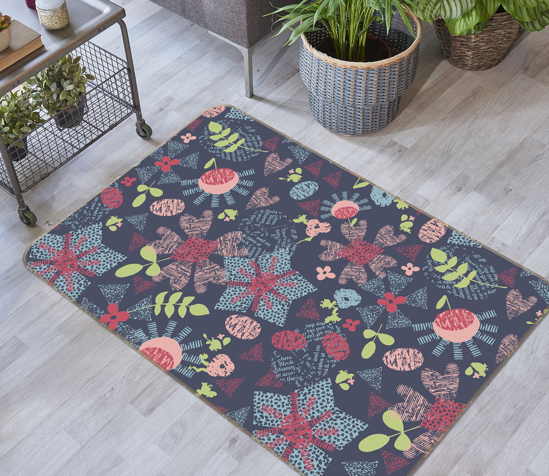 3D Pattern 35237 Non Slip Rug Mat