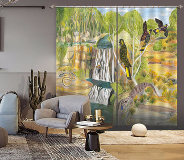 3D Bird House 045 Michael Sewell Curtain Curtains Drapes Curtains AJ Creativity Home 