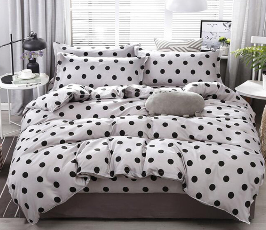 3D Black Dots 12047 Bed Pillowcases Quilt
