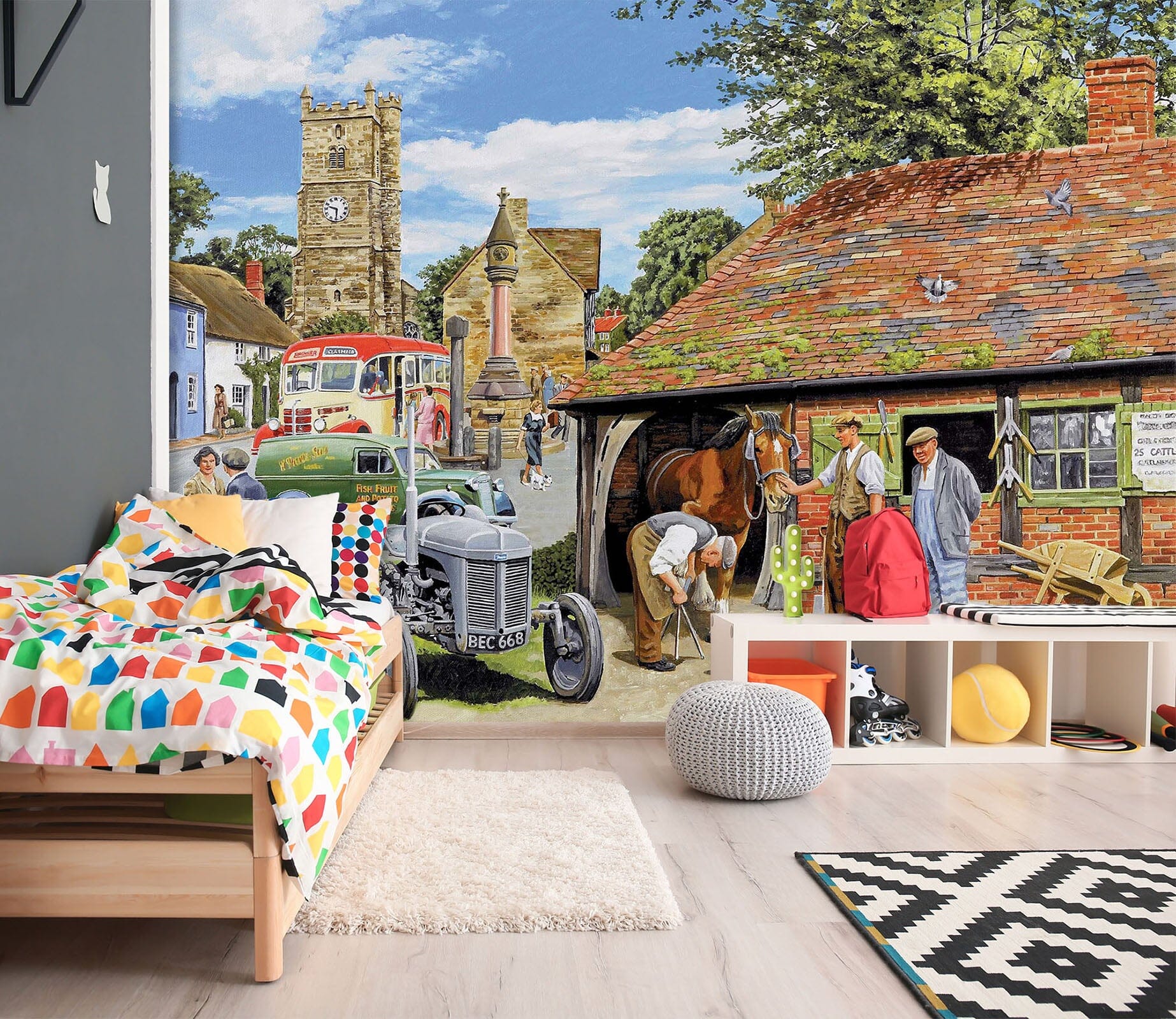 3D Old Friends 1041 Trevor Mitchell Wall Mural Wall Murals Wallpaper AJ Wallpaper 2 