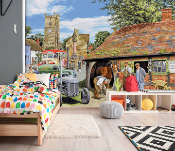 3D Old Friends 1041 Trevor Mitchell Wall Mural Wall Murals Wallpaper AJ Wallpaper 2 