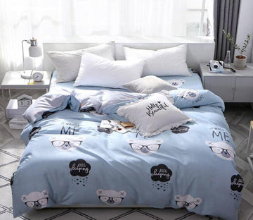 3D Polar Bear 3185 Bed Pillowcases Quilt