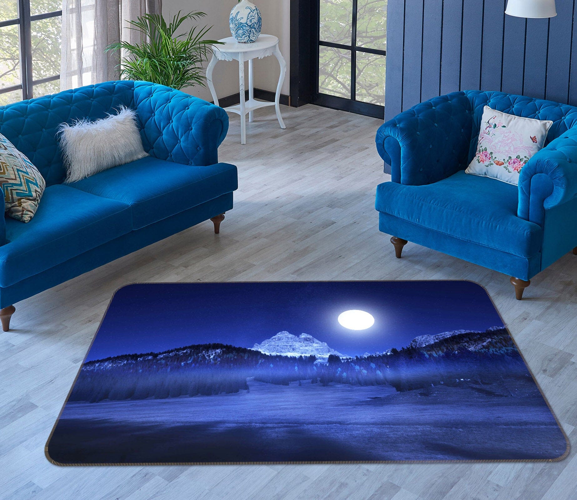 3D Silent Valley 1166 Marco Carmassi Rug Non Slip Rug Mat Mat AJ Creativity Home 