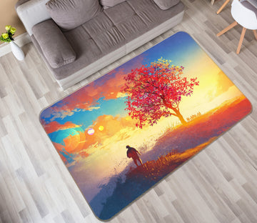 3D Trees 35088 Non Slip Rug Mat