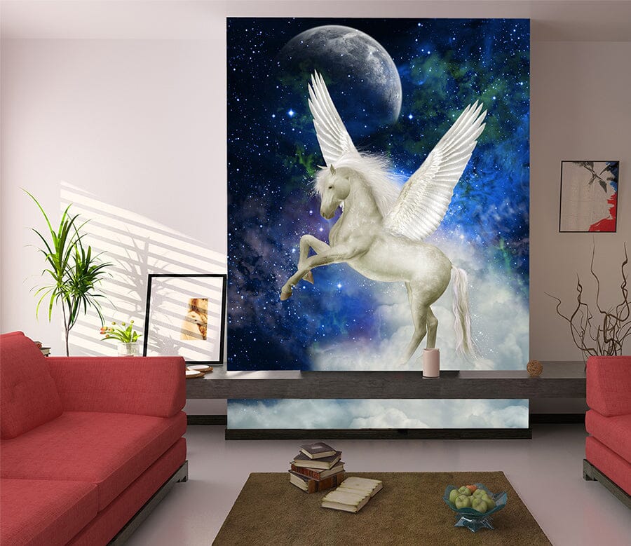 3D White Horse 1095 Wall Murals Wallpaper AJ Wallpaper 2 