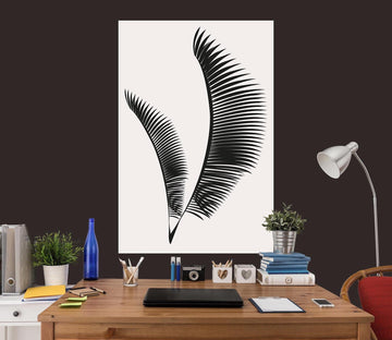 3D Black Feather 147 Boris Draschoff Wall Sticker Wallpaper AJ Wallpaper 2 