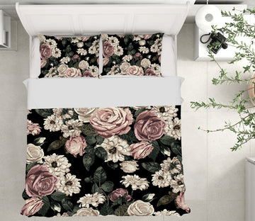 3D Flowers 61117 Bed Pillowcases Quilt