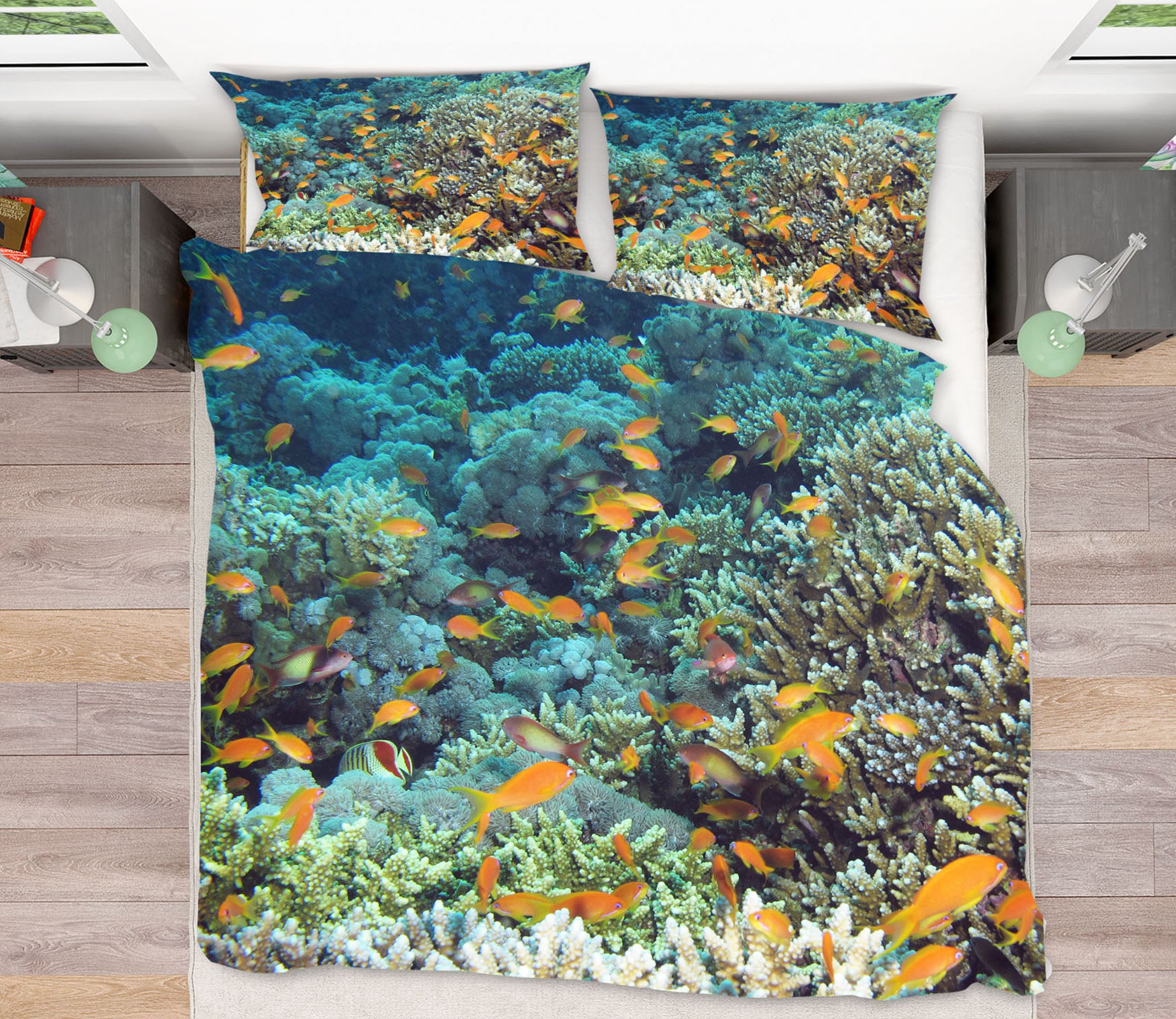 3D Coral Fish 21014 Bed Pillowcases Quilt