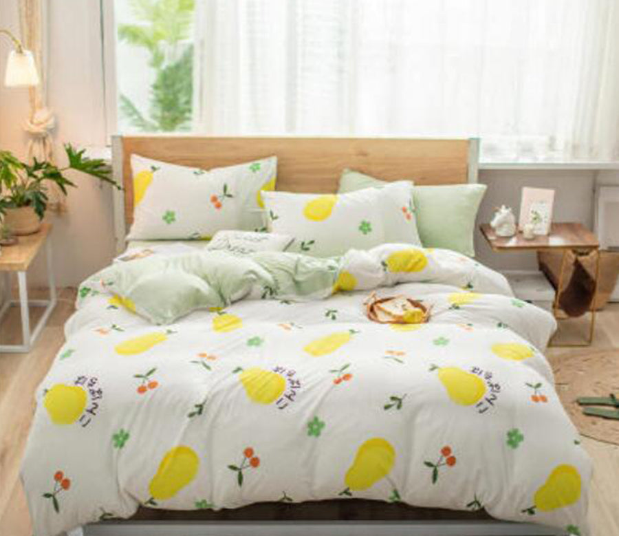3D Pear Cherry 40270 Bed Pillowcases Quilt