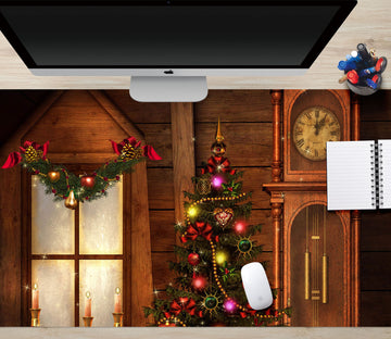 3D Tree Clock 51161 Christmas Desk Mat Xmas