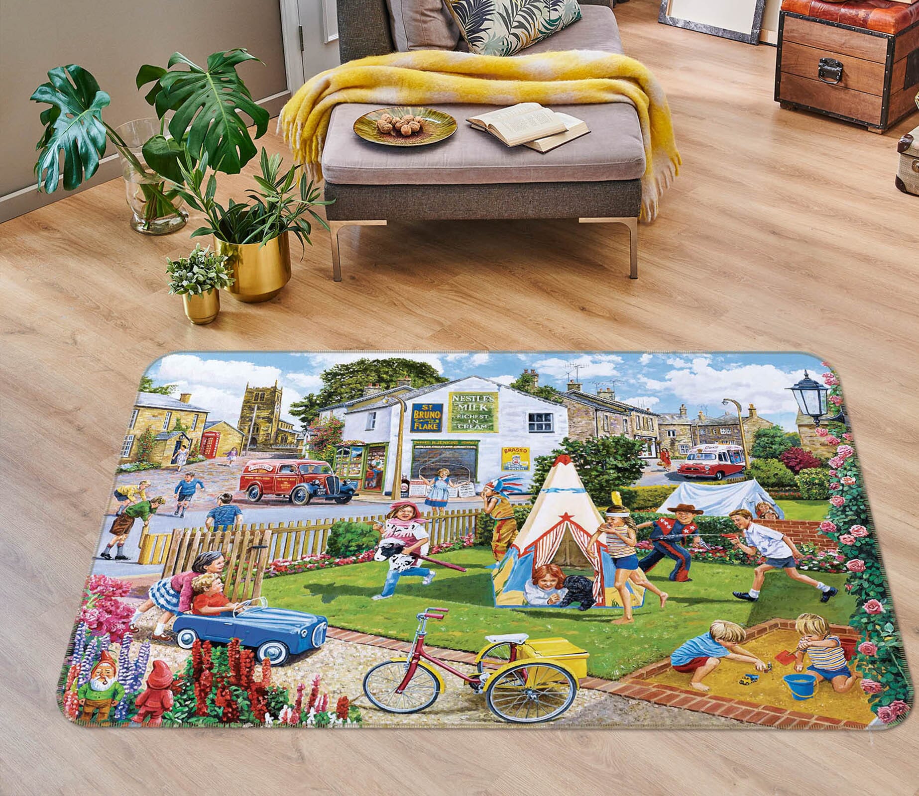 3D Wild Camping 1067 Trevor Mitchell Rug Non Slip Rug Mat Mat AJ Creativity Home 