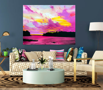 3D Pink Clouds 110111 Matthew Holden Bates Wall Sticker