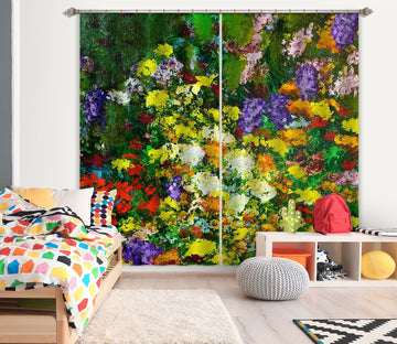 3D Bright Flowers 197 Allan P. Friedlander Curtain Curtains Drapes Curtains AJ Creativity Home 