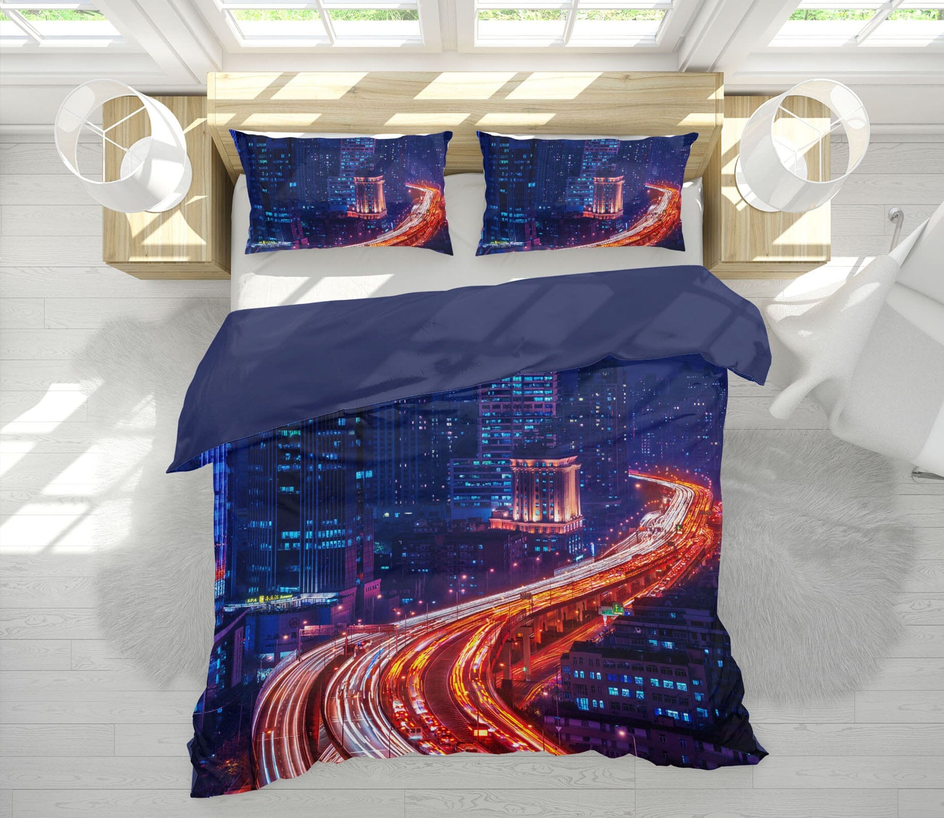 3D Traffic Jam 2121 Marco Carmassi Bedding Bed Pillowcases Quilt Quiet Covers AJ Creativity Home 