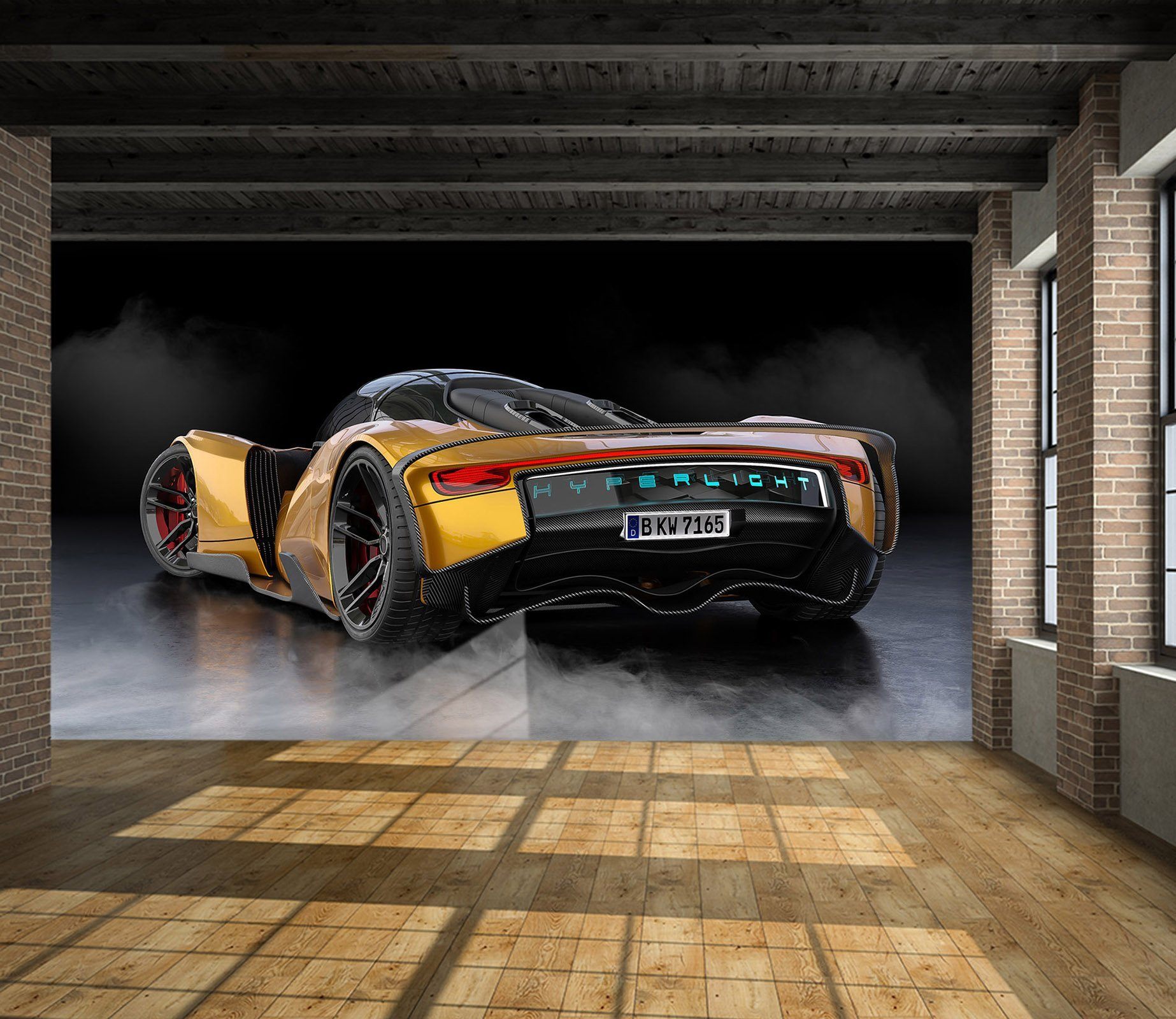 3D Car Tail 957 Vehicle Wall Murals Wallpaper AJ Wallpaper 2 