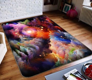 3D Colorful Clouds 66134 Non Slip Rug Mat