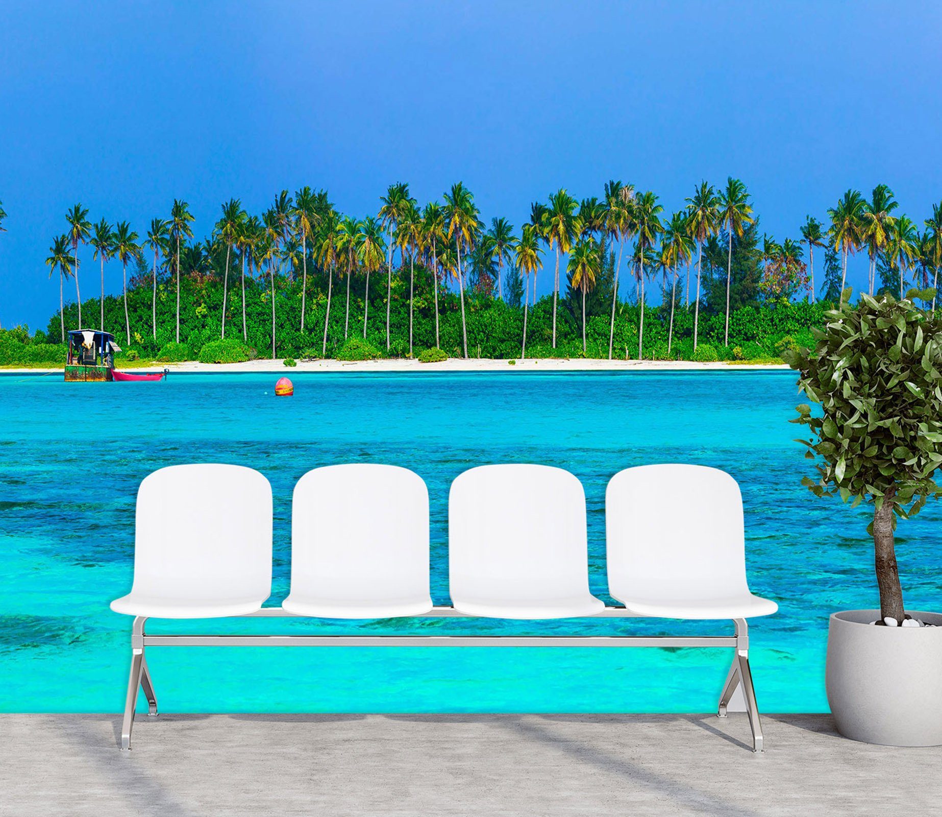 3D Amazing White Beaches 009 Wall Murals Wallpaper AJ Wallpaper 2 