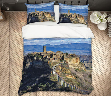 3D Hilltop Castle 2153 Marco Carmassi Bedding Bed Pillowcases Quilt Quiet Covers AJ Creativity Home 