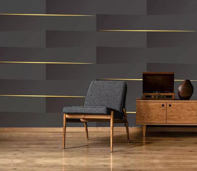 3D Golden Lines 1930 Wall Murals Wallpaper AJ Wallpaper 2 